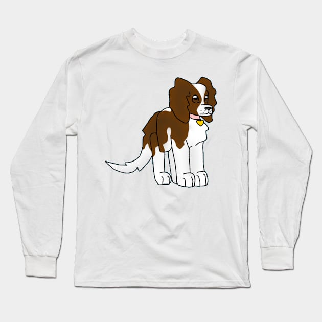 King Charles Spaniel Long Sleeve T-Shirt by ceolsonart